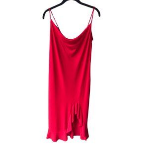 Bold Elements Red Strap Fit and Flare Dress Size S